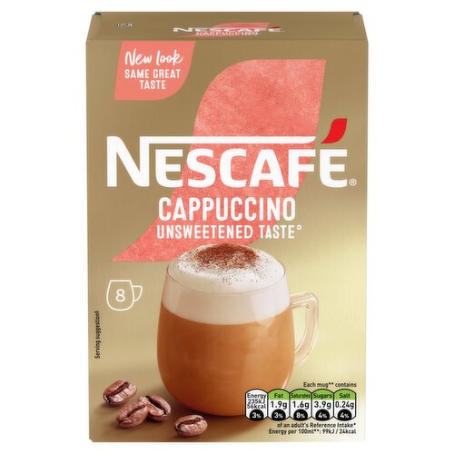 Nescafe Gold Iced Cappuccino Original Instant Coffee, New Recipe, 7 Cups