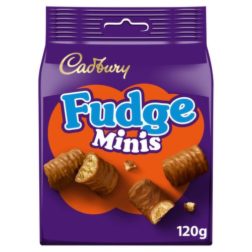 Cadbury Fudge Minis Chocolate Pouch (120 g)