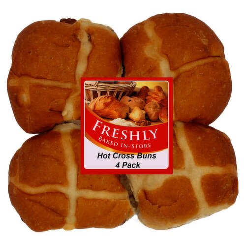 Killester Bakery Hot Cross Buns 4 Pack (1 Piece)