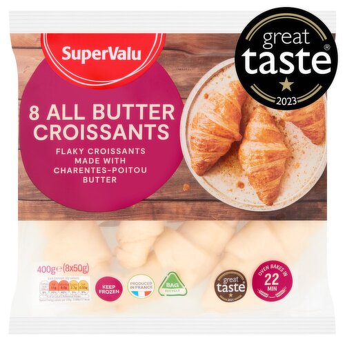 SuperValu All Butter Croissants 8 Pack (400 g)