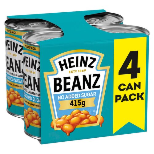 Heinz Baked Beanz No Added Sugar 4 Pack (415 g)