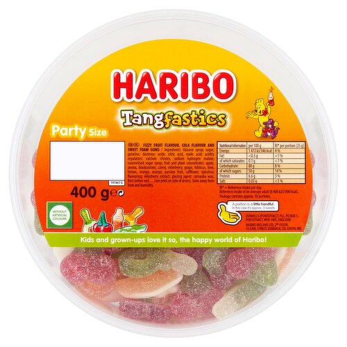 Haribo Tangfastics Drum (400 g)