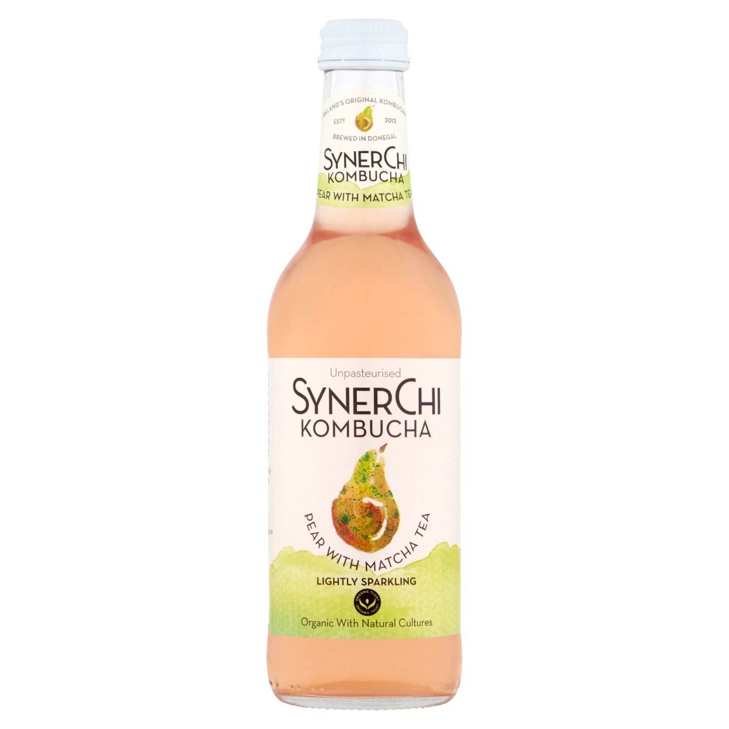 Synerchi Live Kombucha Pear with Matcha Tea (330 ml)