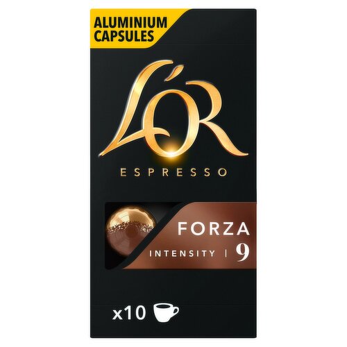 L'OR Espresso Forza Intensity 9 Capsules 10 Pack (50 g)