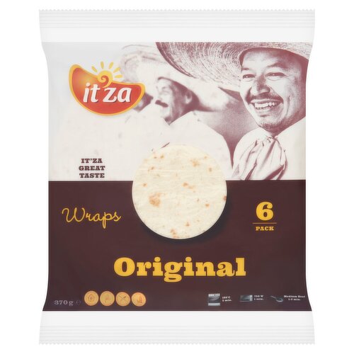 Itza Original Wraps 6 Pack (370 g)