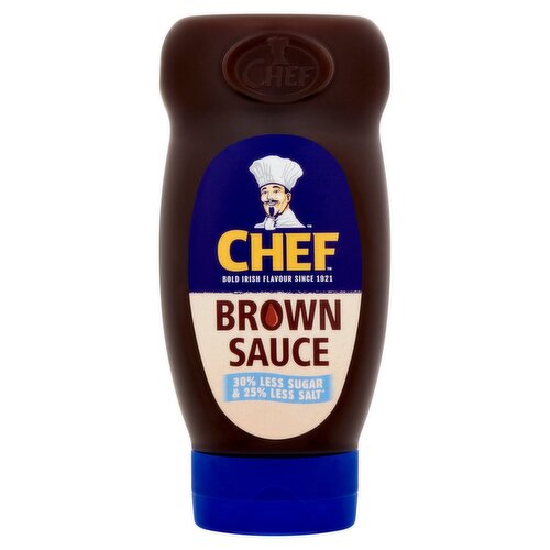 Chef Brown Sauce 30% Less Sugar & 25% Less Salt (465 g)