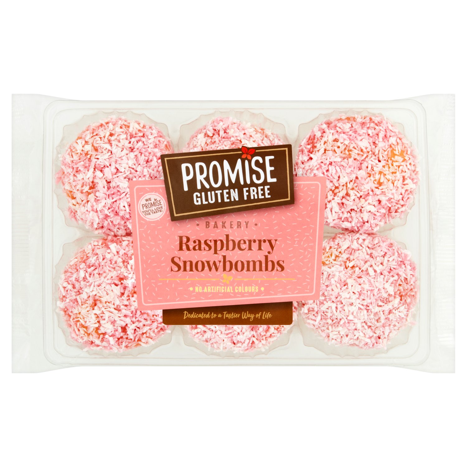 Promise Gluten Free Raspberry Snowbombs 6 Pack (360 g)