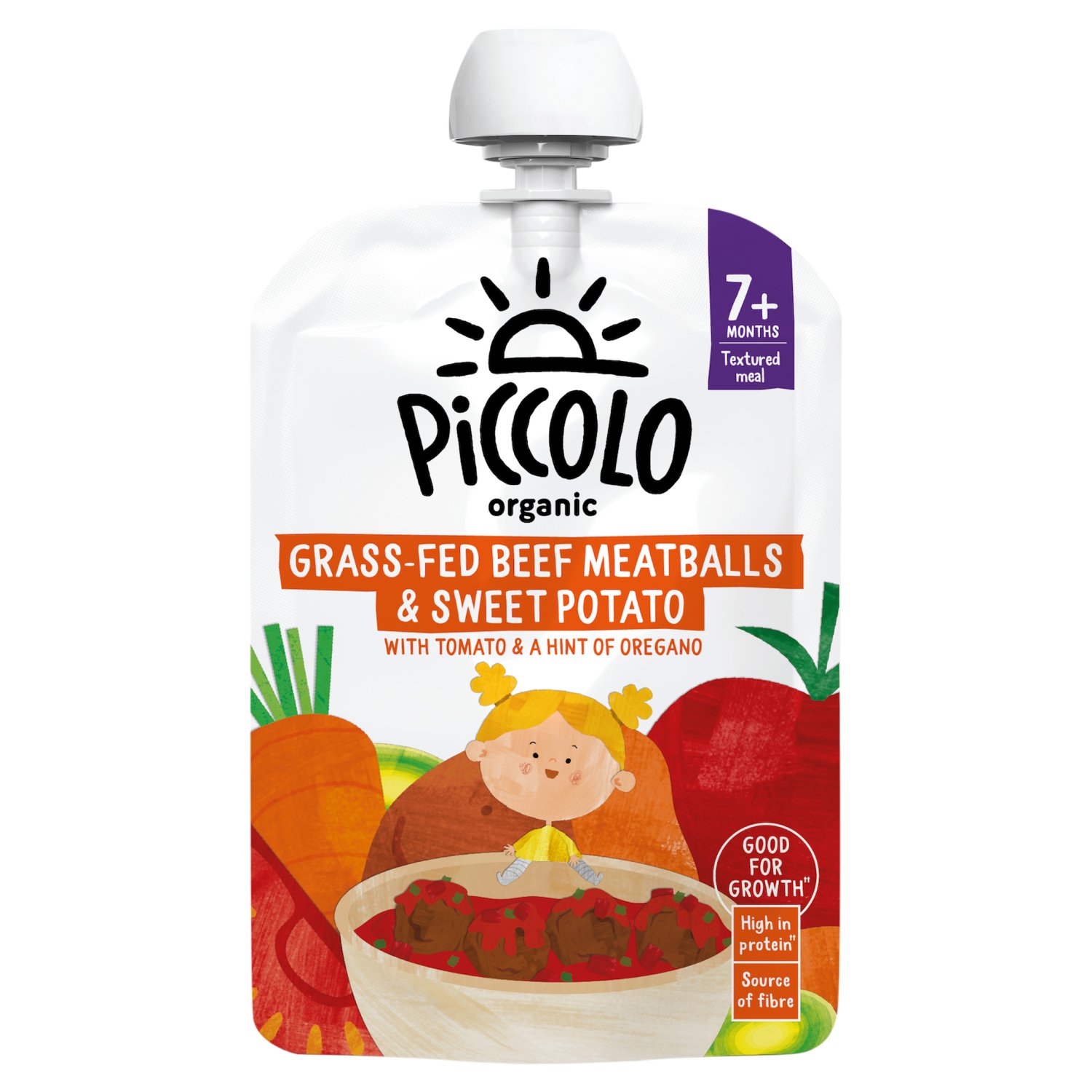 Piccolo Organic Sweet Potato & Beef Meatballs 7+ Months (130 g)