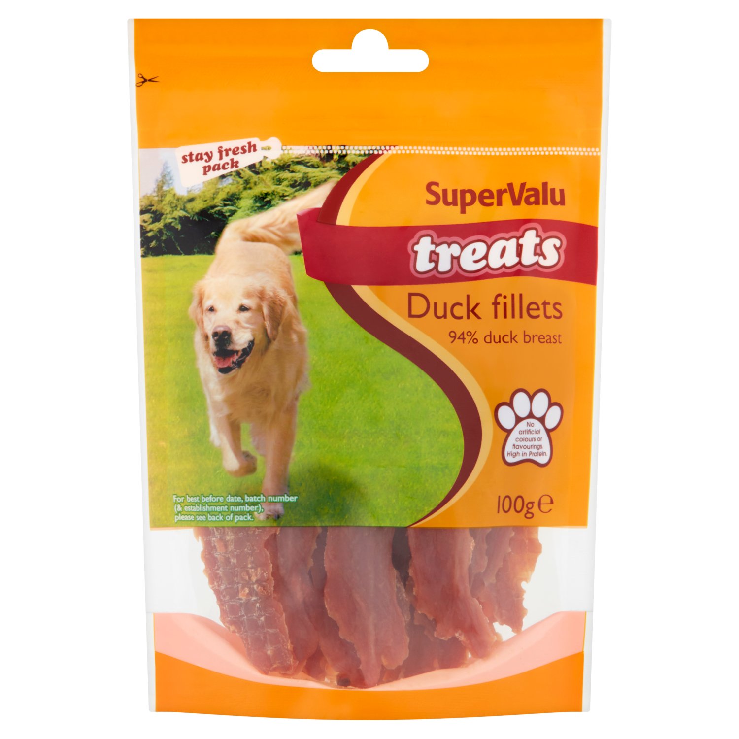 SuperValu Duck Fillets Dog Treats (100 g)