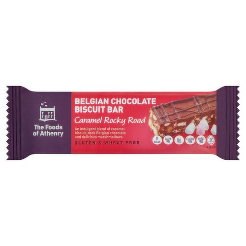 Foods of Athenry Choc Biscuit Bar Caramel Rocky Road (55 g)