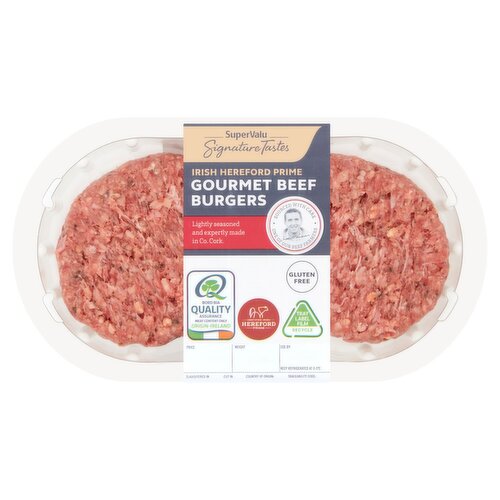 Signature Tastes Irish Hereford Prime Gourmet Beef Burgers (284 g)