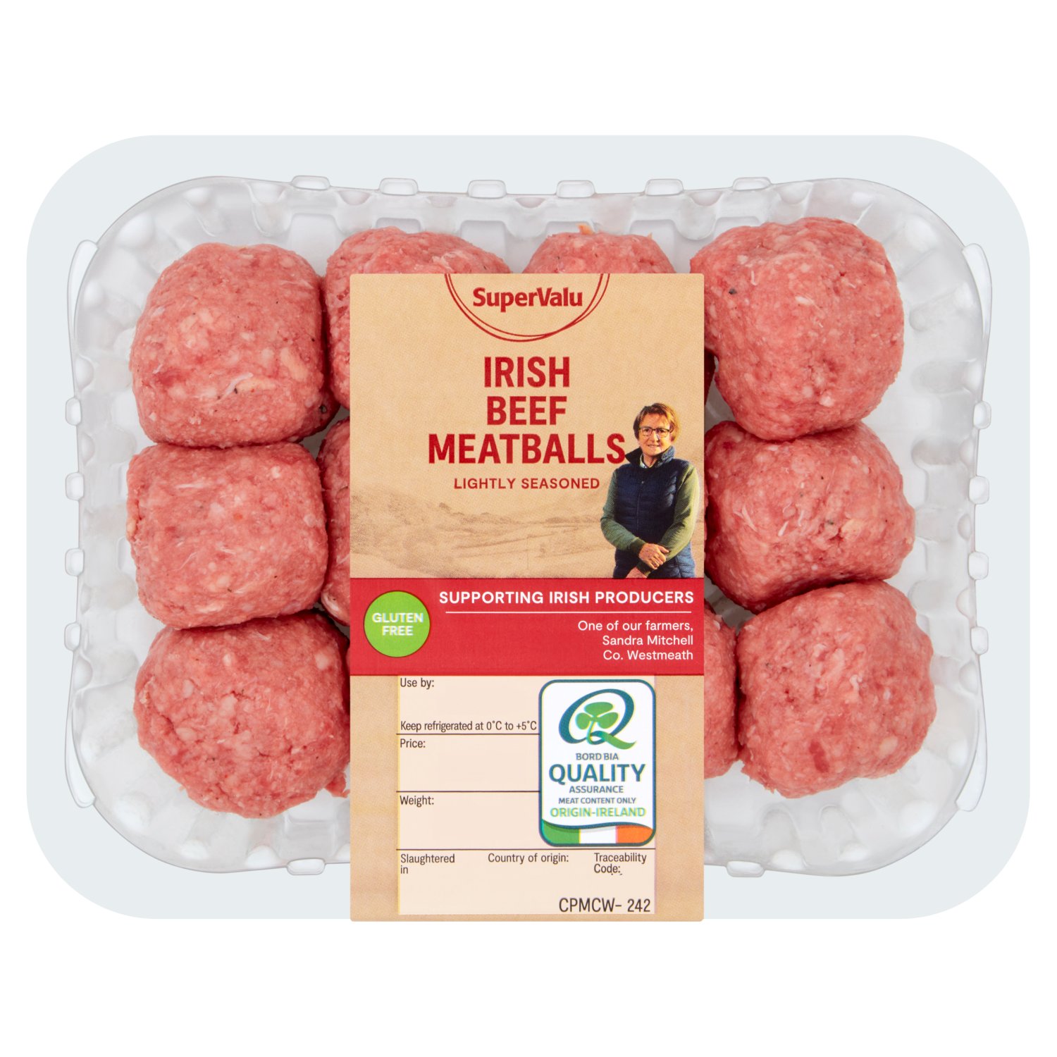 SuperValu Fresh Irish Beef Meatballs (480 g)