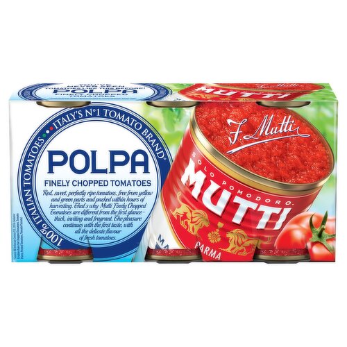 Mutti Finely Chopped Tomatoes Triple Pack (400 g)