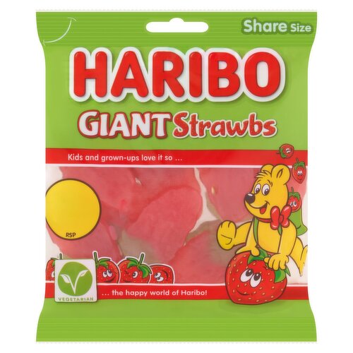 Haribo Giant Strabs Bag (140 g)