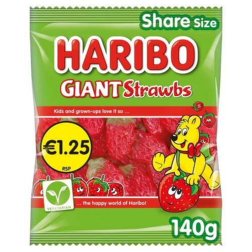 Haribo Giant Strabs Bag (140 g)