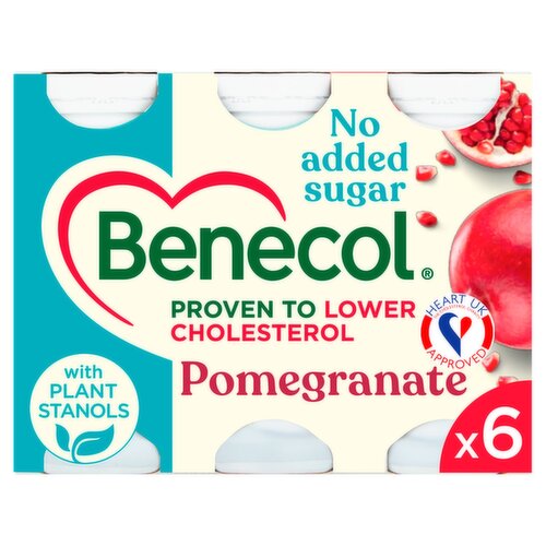 Benecol Pomegranate Yogurt Drink 6 Pack (405 g)