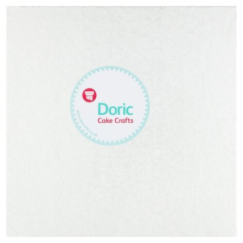 Doric Cake Crafts 10" Square Cake Drum Silver (1 Piece)