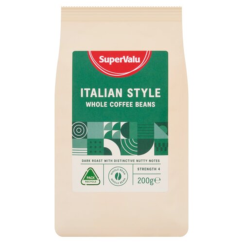 SuperValu Italian Style Coffee Beans (200 g)