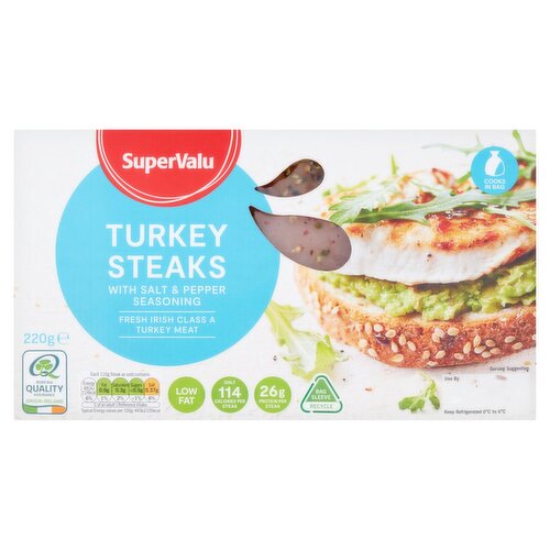 SuperValu Fresh Irish Salt & Pepper Turkey Steaks (220 g)