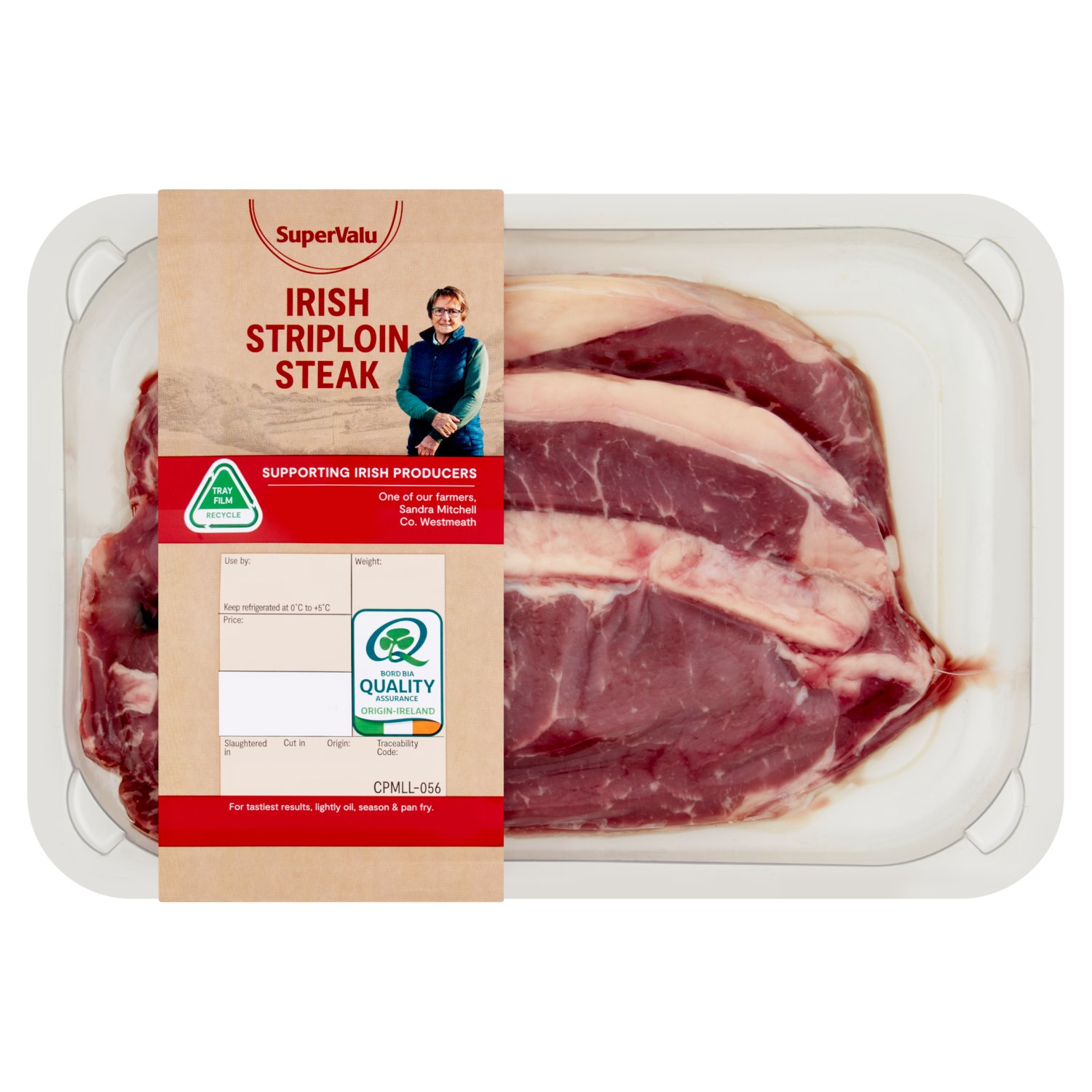 Signature Tastes 5oz Beef Striploin Steaks (489 g)