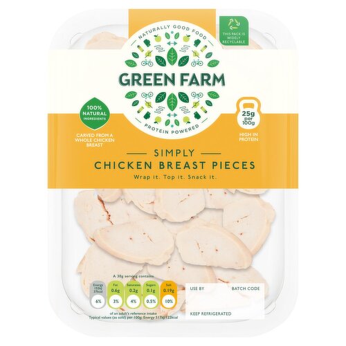 Green Farm Chicken Breast Pieces (120 g) Storefront EN