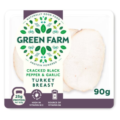 Green Farm Cracked Black Pepper And Garlic Turkey (90 g)