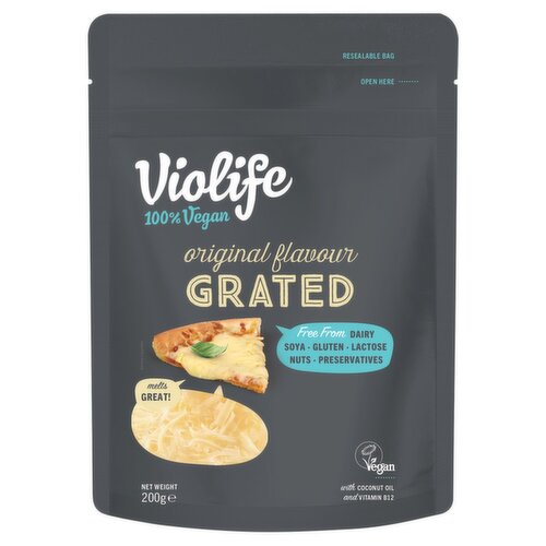 Violife Original Flavour Dairy Free Grated Cheese (200 g)