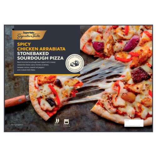 Signature Tastes Spicy Chicken Sourdough Pizza (535 g)