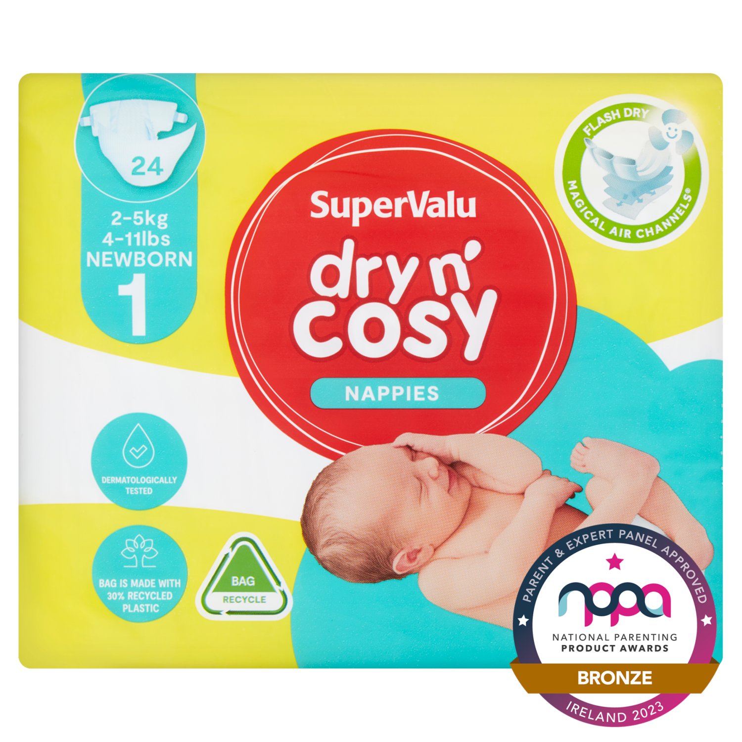 SuperValu Size 1 Nappies (24 Piece)