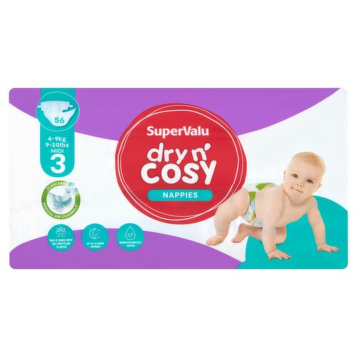 SuperValu Nappies - Size 3 (56 Piece)