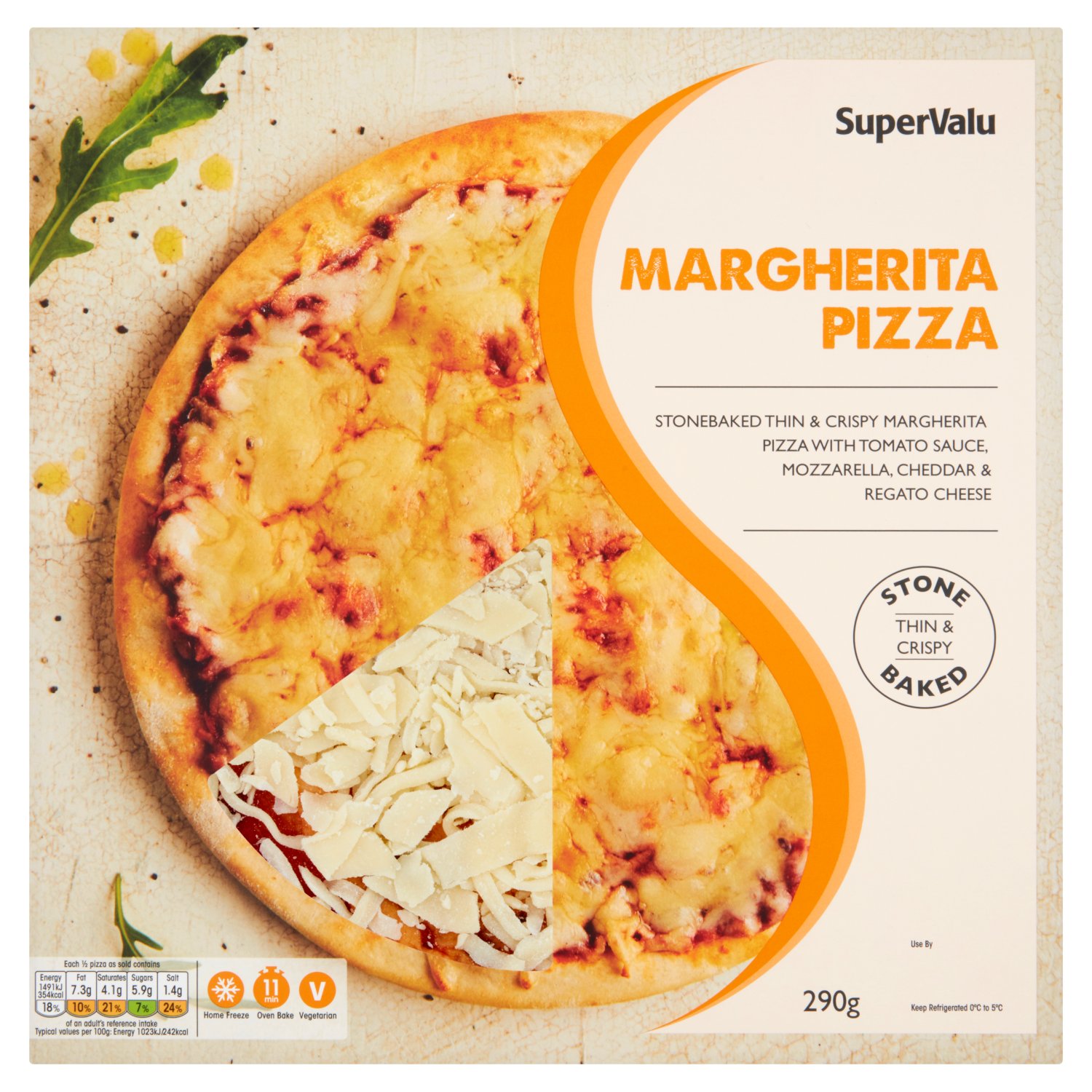SuperValu 10" Stonebaked Margherita Pizza (290 g)