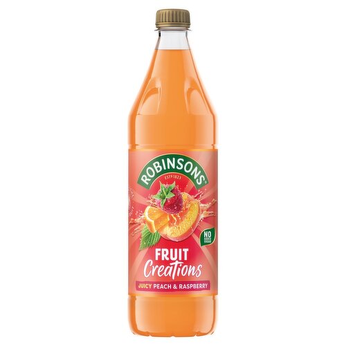 Robinsons Fruit Creations Peach & Raspberry Squash (1 L)