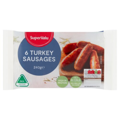 SuperValu Turkey Sausage 6 Pack (240 g)