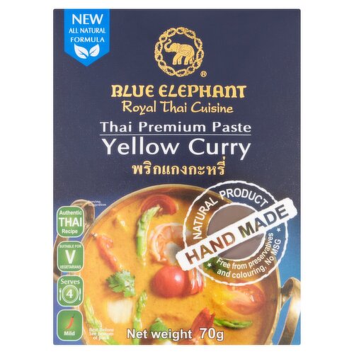 Blue Elephant Premium Thai Yellow Curry Paste (70 g) - Storefront EN