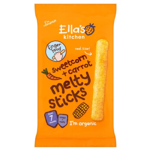 Ella's Kitchen Sweetcorn & Carrot Melty Sticks 7+ Months (17 g)