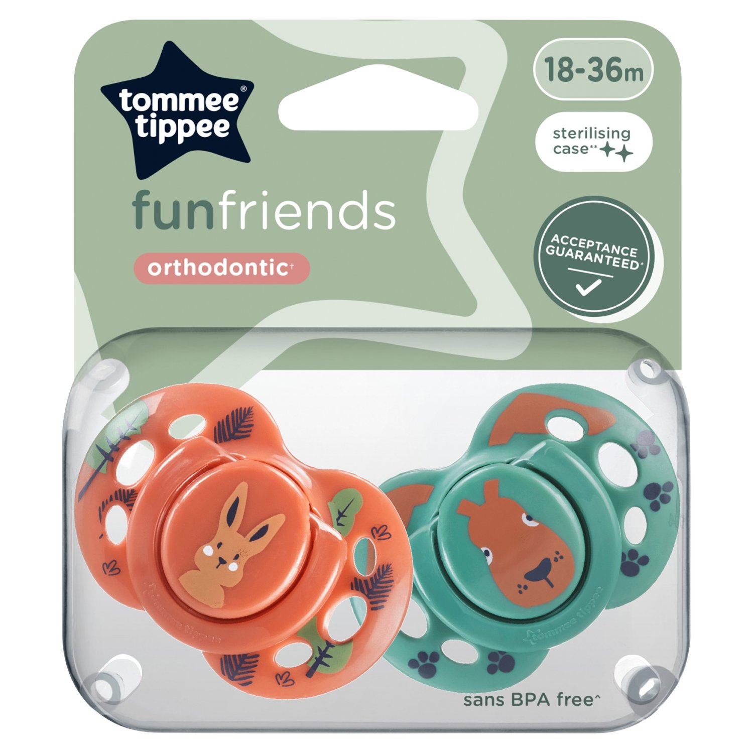 Tommee Tippee Orthodontic Soothers 18-36 Months (1 Piece)