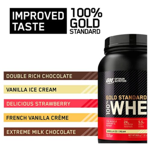 Optimum Nutrition Whey Protein Powder - Vanilla Ice Cream