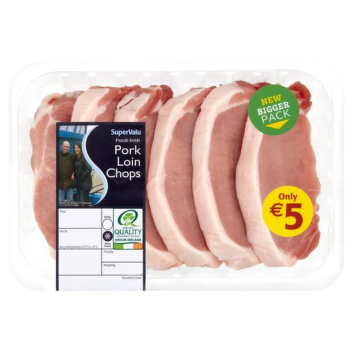SuperValu Fresh Irish Family Value Pork Chops (825 g)