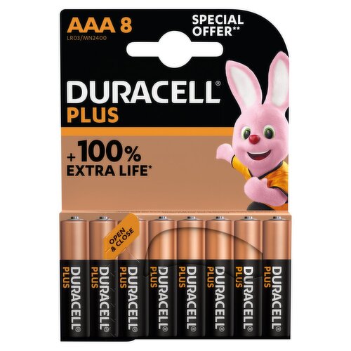 Duracell Mainline Plus Special Offer Aaa 8 Pack (1 Piece)