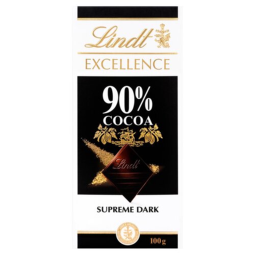 Lindt Excellence 90% Cocoa Dark Supreme Dark Chocolate Bar (100 g)