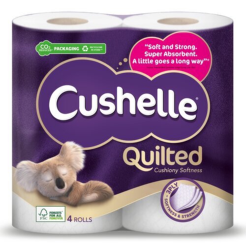 Cushelle Ultra Quilts Toilet Tissue (4 Roll)