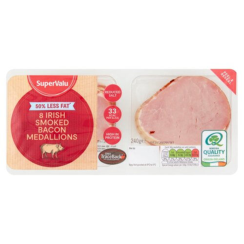 SuperValu Smoked Healthy Choice Bacon Medallions (240 g)