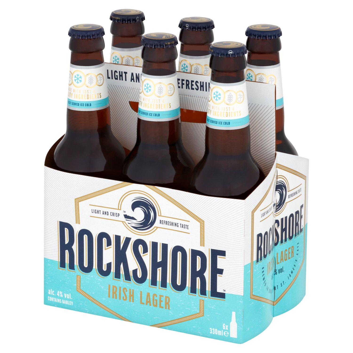 Rockshore Lager Bottles 6 Pack (330 ml)