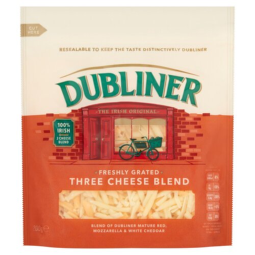 Dubliner Grated 3 Cheese Blend (200 g) Storefront EN
