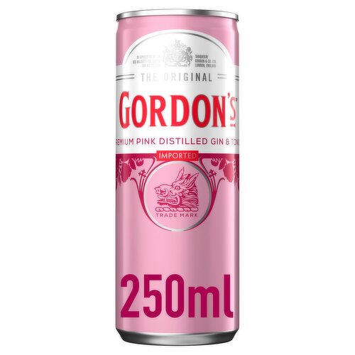 Gordon's Pink Gin & Tonic Can (250 ml)