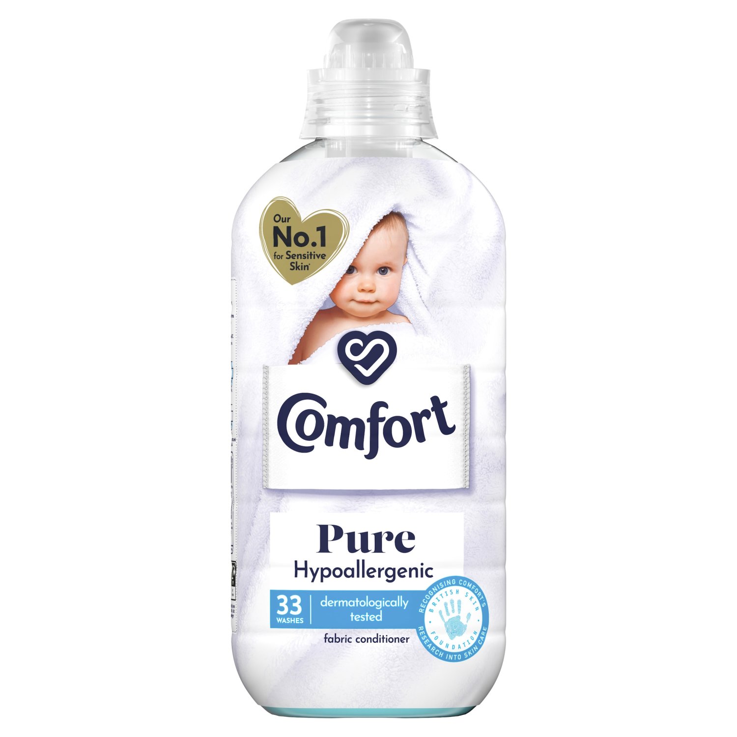 Comfort Fabric Conditioner Pure 33 Washes (990 ml)