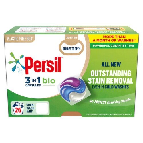 Persil 3 in 1 Bio Capsules 26 Washes (700 g) Storefront EN