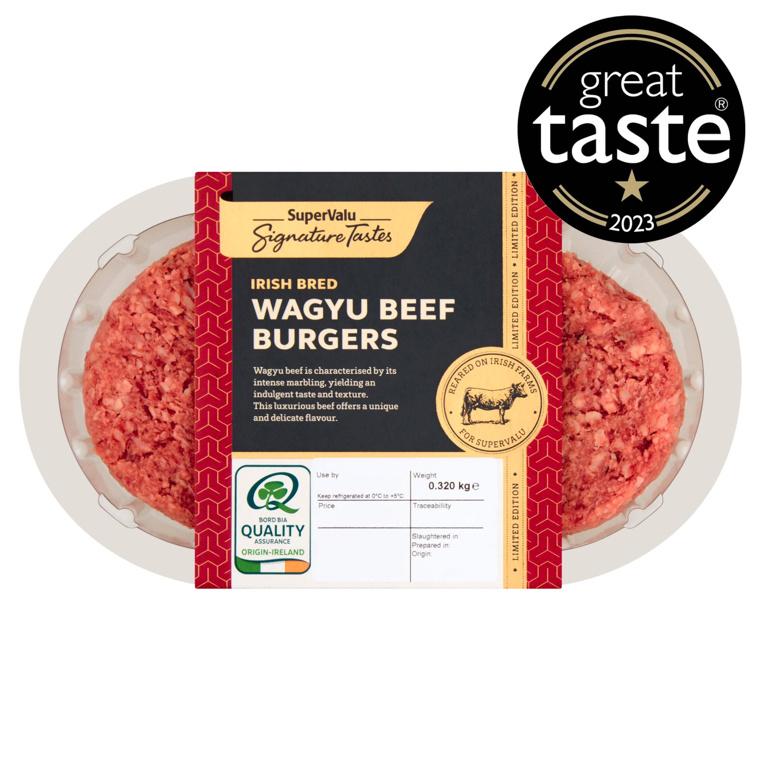 SuperValu Wagyu Beef Burgers 2 Pack (320 g)
