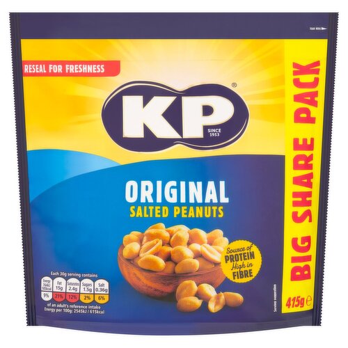 KP Dry Original Salted Peanuts Big Share Pack (415 g)