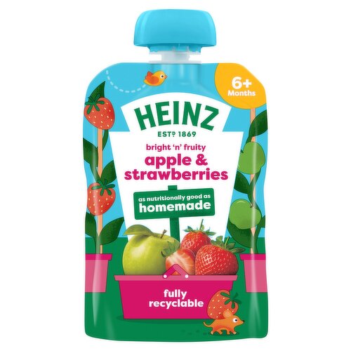 Heinz By Nature Apple & Strawberry 6+ Months (100 g)